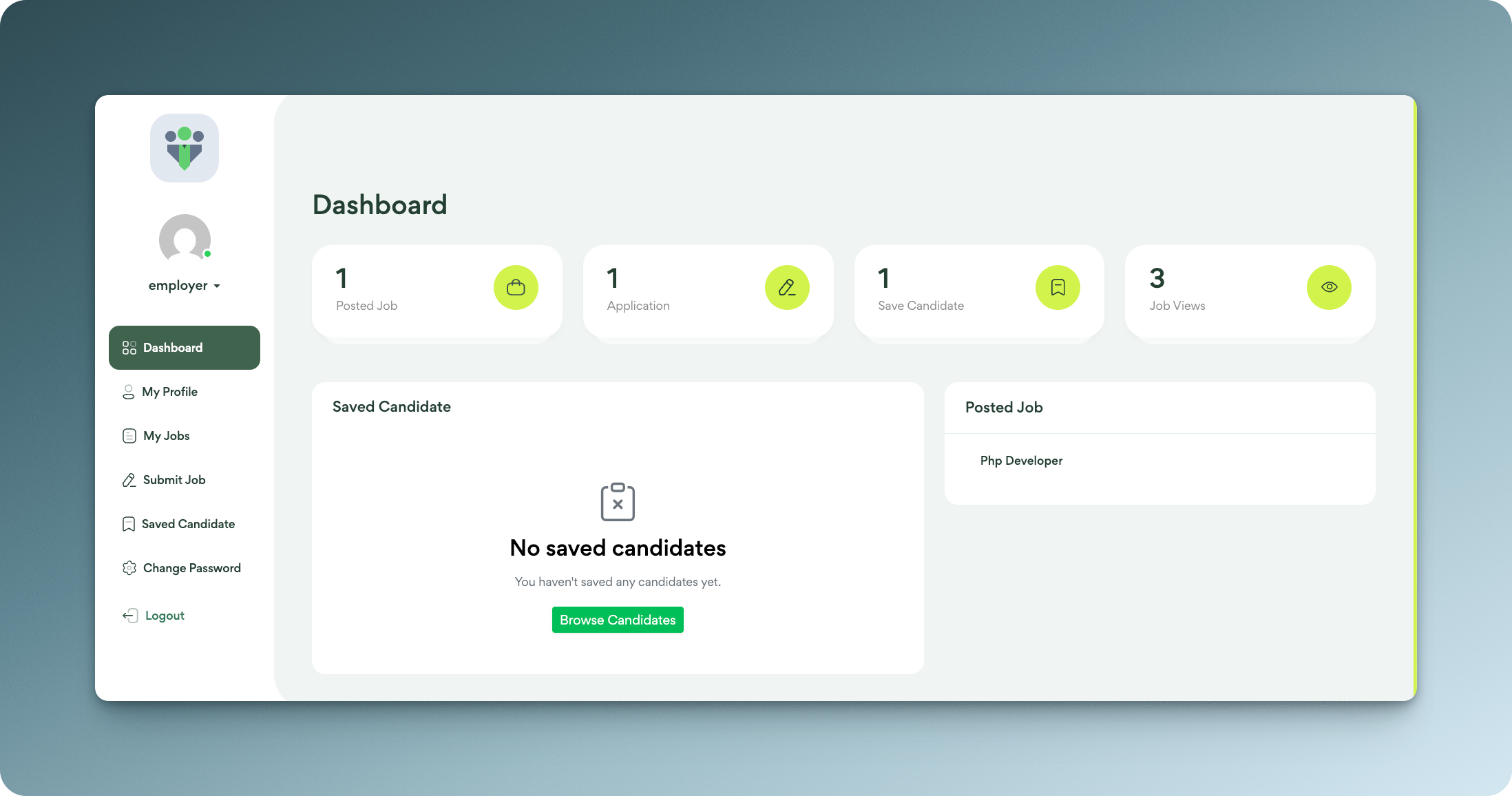 employee dashboard